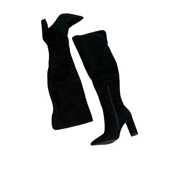 Steve Madden Blyss Women's Boots Pointed Toe Black Suede Size 7.5 NWB - Picture 4 of 13